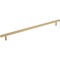 Jeffrey Alexander 305 mm Center-to-Center Satin Bronze Square Dominique Cabinet Bar Pull 845-305SBZ - alternate 1